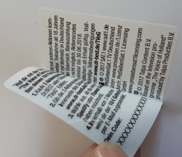 Données variables à l'intérieur du coupon
