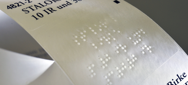 Etiquette Braille