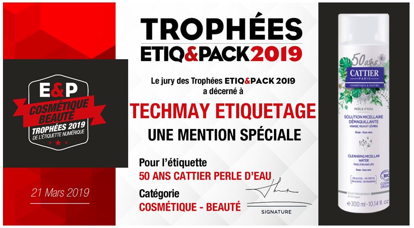 Trophée Etiq&Pack 2019 - TECHMAY LOGETIQ