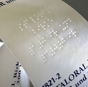 Étiquette Braille