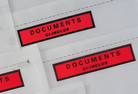 Pac List - pochettes adhésives porte-documents
