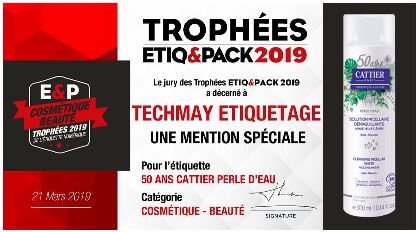 Trophée Etiq&Pack 2019 - TECHMAY ETIQUETAGE
