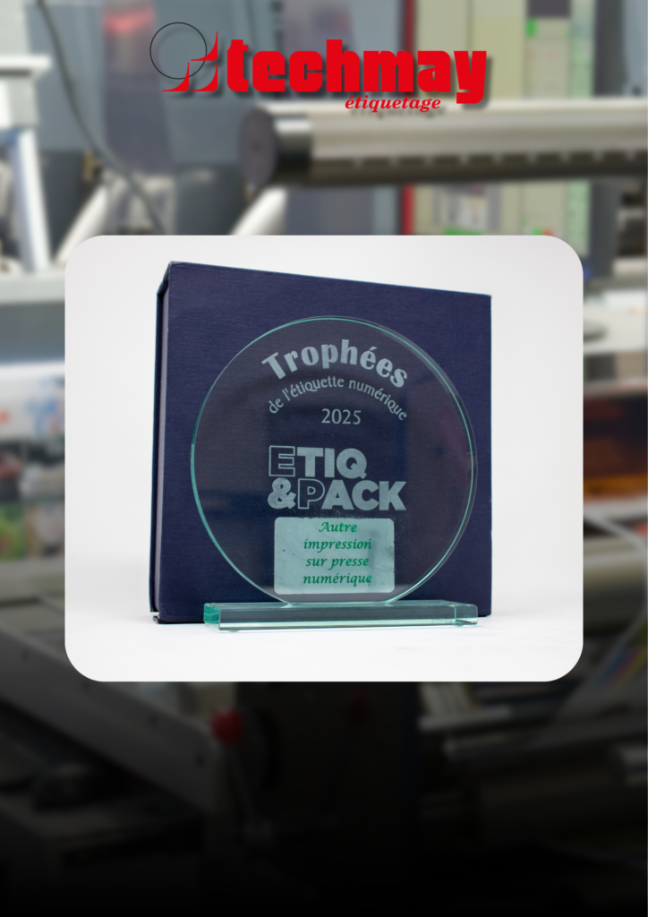 Le trophée d'Etiq&Pack pour une impression numérique